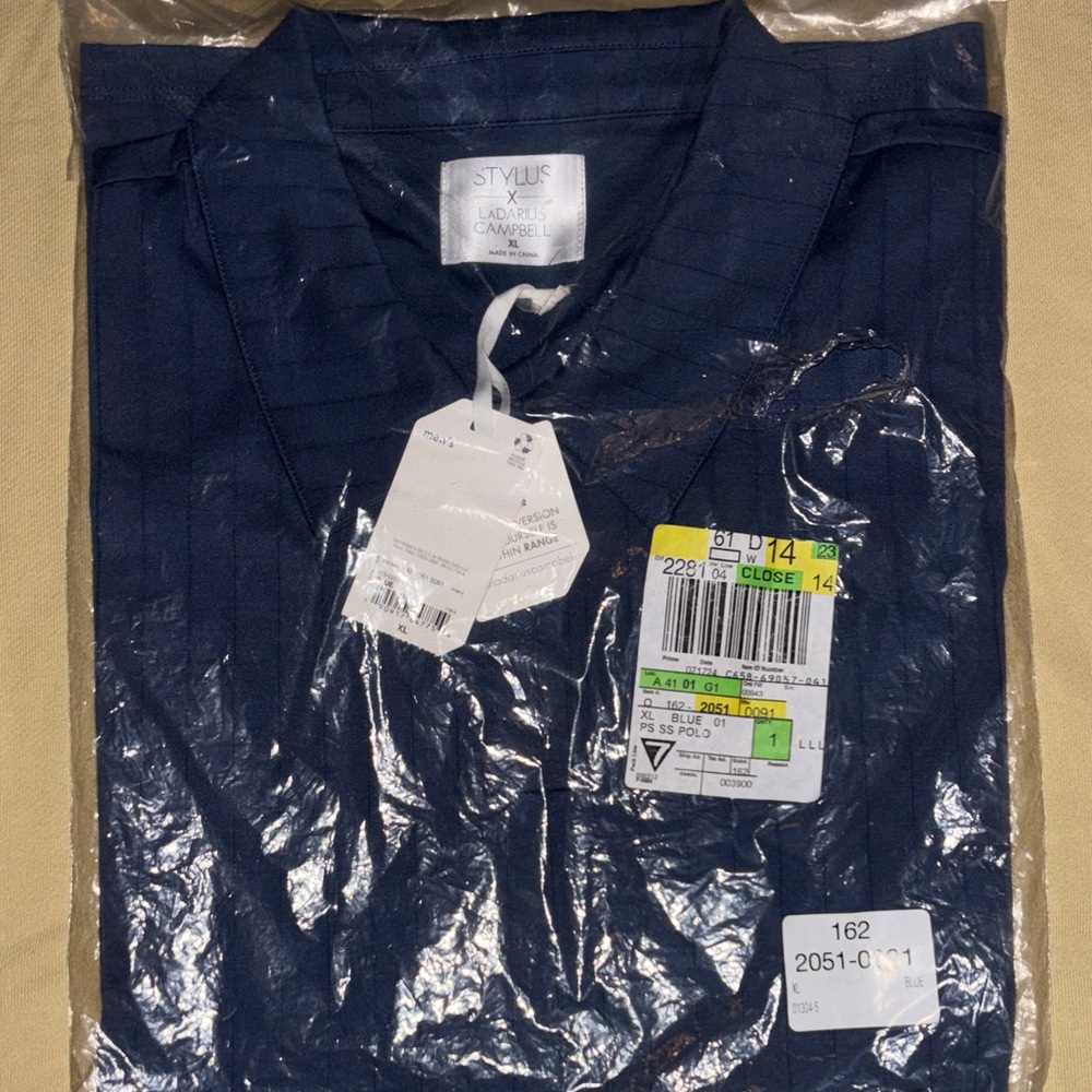 STYLUS Deep Blue Collared Shirt